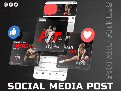 Gym Social Media Post Design