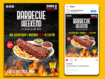 Food Social Media Post Design