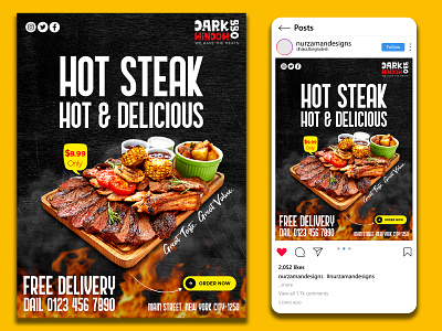 Food Social Media Post Design ads ads design banner banner header bbq bbq banner bbq flyer facebook ad facebook post design fast food food branding instagram post promotional ads restaurant restaurant banner social media social media banner social media design social media template web banner