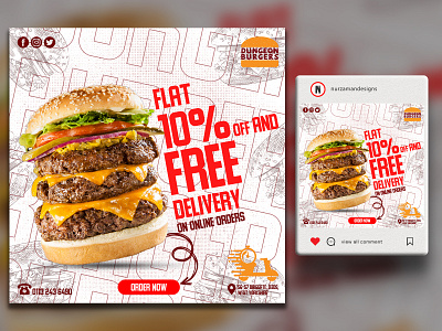 Food Social Media Design | Instagram Ads | Creative Post Design 3d ads ads design advertisement animation banner branding burger banner facebook ad fast food food banner graphic design instagram post promotional ads restaurant restaurant banner social media social media template ui web banner