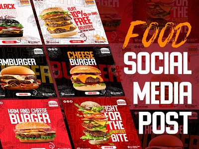 Food Social Media Design | Instagram Ads | Creative Post Design 3d ads ads design adverstisment animation banner branding burger burger banner fast food food banner graphic design instagram post promotional ads restaurant restaurant banner social media social media template ui web banner