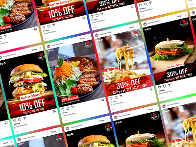 Restaurant Social Media Design | Instagram Ads | Food Banner 3d ads ads design animation banner branding cafe fast food food banner graphic design instagram ads instagram post promotional ads restaurant restaurant banner restaurant flyer social media social media template ui web banner