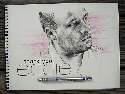 Thank you Eddie drawing pencil