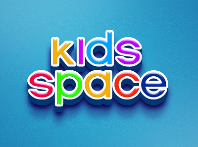 Kids Space design fashion logo graphic design illustration kids channel kids typography kilds logo logo logo design logo mockup mockup pixelated logo vector