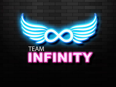 TEAM INFINITY design gaming logo graphic design illustration infinity gaming infinity logo logo logo design simple logo