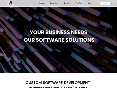 IT Software Solution website template