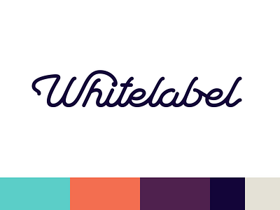 Whitelabel Logotype agency custom font label logo logotype script white whitelabel