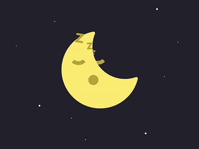 Nighty Night - Kyan Health App's Easter Egg burnout dark mode eater egg meditation mental welness moon night ui wellness