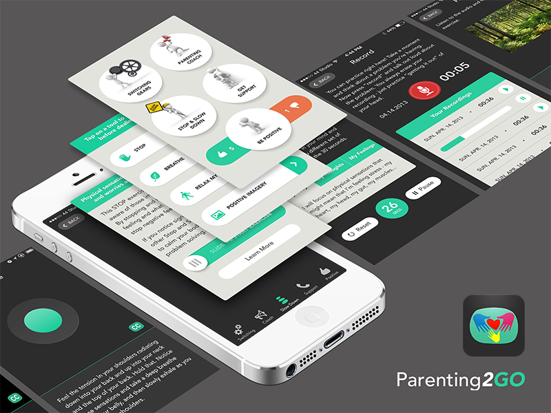 Parenting2GO ux ui app 508 us ios appstore mobile veterans free iphone