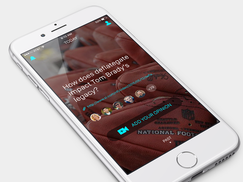 iOS App discussion today interests design ui ux app ios
