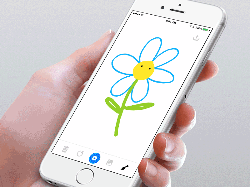 Doodle for Messenger android app doodle illustration ios ui ux