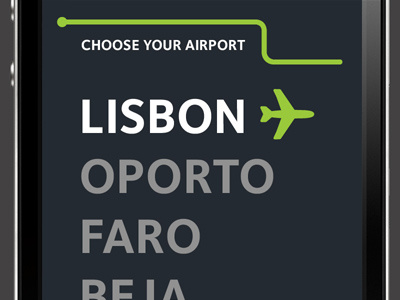 Airport airport ana iphone lisbon portugal retina ui