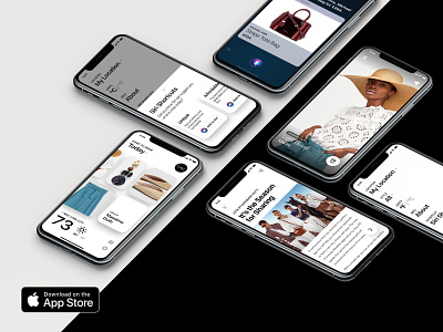 Chic Every Weather iOS App advice advisor app assistant cards chic curated fashion featured ios iphone location mobile new app product recommendations siri ui ux weather