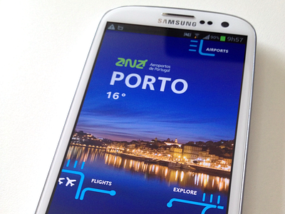 Ana app for Android android galaxy s3 portugal ui ux