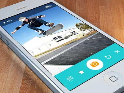 Sports App - Camera - WIP app colors extreme iphone photo sports ui ux young