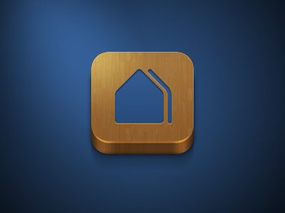 HB Icon app blue handybook icon ios iphone wood