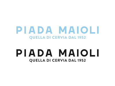 Piada Maioli - Rebranding brand identity branding design font hand drawn handmade font lettering logo logotype restaurant type typography vintage
