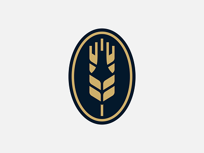 'Brewing Farm' logo - WIP badge beer bottle brewery icon logo milan wheat