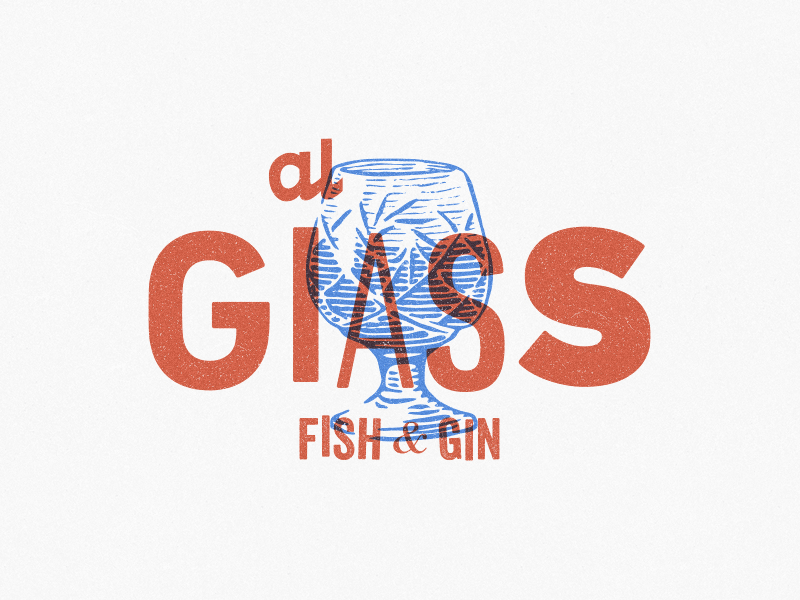 Al Giass - WIP bar branding lettering logo restaurant typography