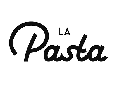 La Pasta - Personal project branding font handmade font lettering logotype typography