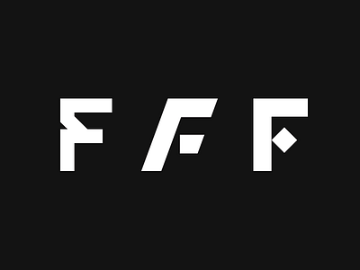 F - WIP black and white branding f font logo logotype mark symbol type