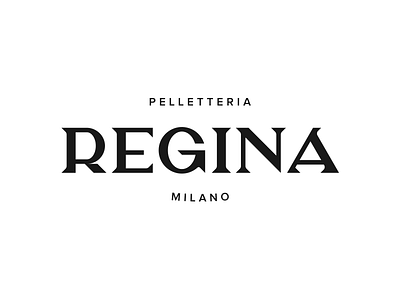 Regina - Logo Proposal black and white branding font handmade font leather goods lettering logo logotype typography