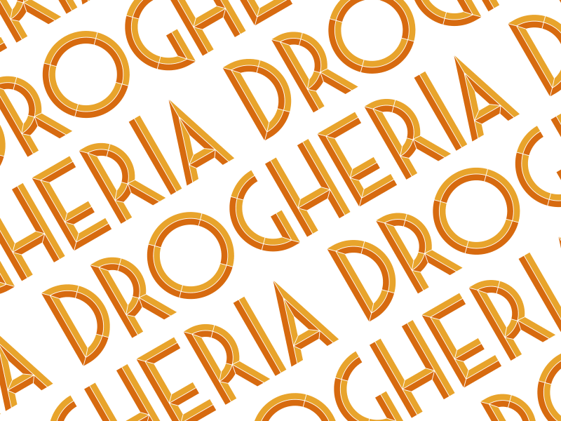 La Drogheria - WIP branding design font handmade font lettering logo logotype restaurant branding type typography vinatge