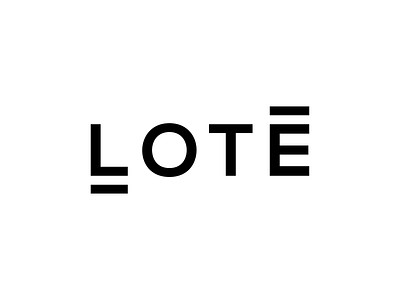 Lote - Logo proposal black and white branding interior design logotype typography
