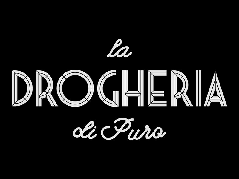 La Drogheria - Logo Proposal branding font hand drawn handmade font lettering logo logotype restaurant type typography vintage