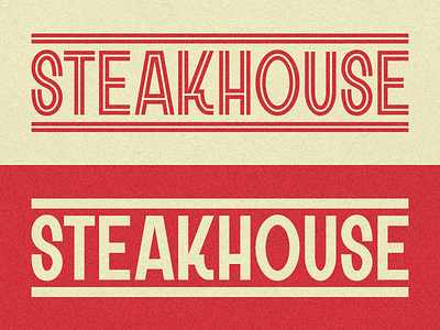 Steakhouse - WIP branding font handmade font lettering logotype type typography