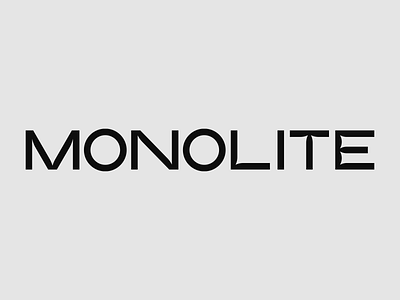 Monolite Font - WIP design font hand drawn handmade font lettering logotype type typeface typography