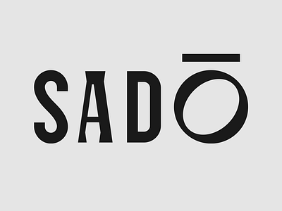 Sadō - Logo Proposal black and white branding font hand drawn lettering logo logotype mark type typography