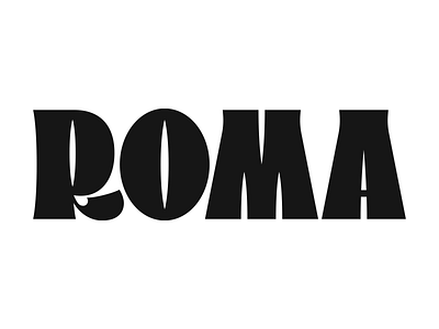 Roma font hand drawn handmade font lettering type typography