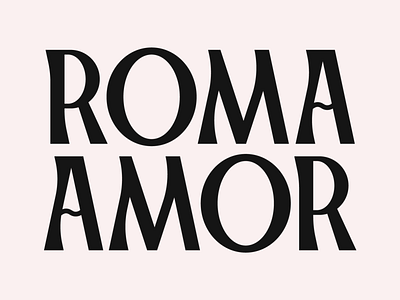 Roma - Type experiment font hand drawn handmade font lettering type typography