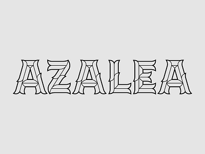 Azalea - WIP branding font hand drawn handmade font lettering logotype type typography