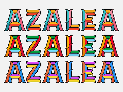Azalea - WIP branding font hand drawn handmade font lettering logotype type typography