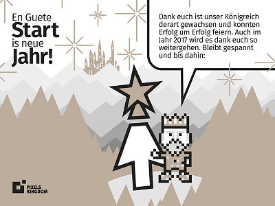 Happy New Digital Year creativ digital greetings happy new year king pixels kingdom visual