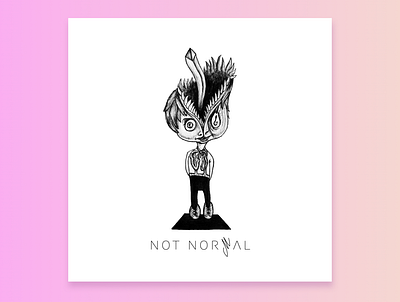 not norMal cover art cover artwork cover design drawing graphic design illustration music album