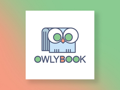 OWLYBOOK app logo design graphic design illustration logo logotype design