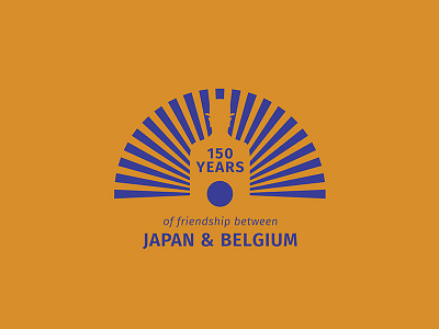 Logo 150 years Japan & Belgium