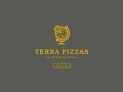 Logo Terra Pizza identity logo logotype pizza pizzeria