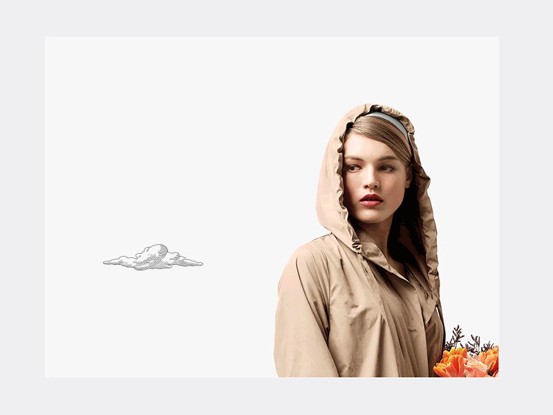 Cumulus Identity colors fashion graphic minimal poster raincoat