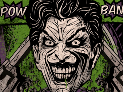Joker Bang bang bang batman blood book clown comic dc joker weapon