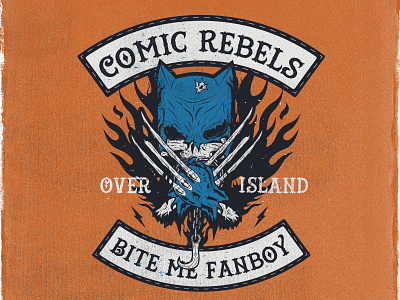 Comic Rebels batman color dc heroes icon marvel patch texture type