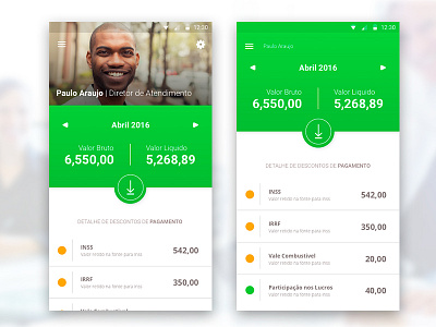 #11 | Financial | 30 Days of UI Challenge dailyui financial fintech holerite mobile pay paycheck payment salary salary check ui ux