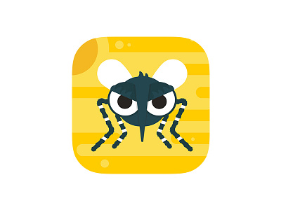 Aedes Game - App Icon app character design fly game icon ios mobile ui ux web