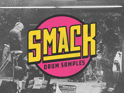 Smack Drum samples brand drum graphic icon logo mark music skate