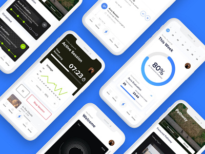 Details colourful dashboard design experience graph iphone x mobile ui ux