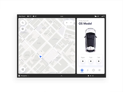 Dashboard concept animation car concept dashboard designer mobile page principle tablet ui ux website
