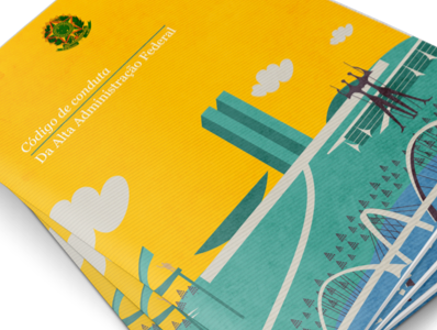 Brasília book brasil brasilia color design flyer govern illustrator monument